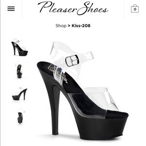 Pleaser Women’s 6” Platform Sandals KISS-208/C/B